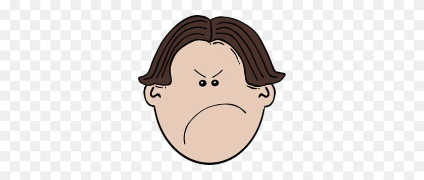 292x297 Face Clipart Angry - Baby Face Clipart