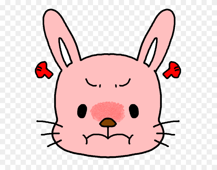 600x600 Лицо Клипарт Домашний Кролик Png Прозрачный Png Бесплатно - Лицо Кролика Клипарт