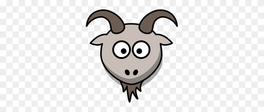 293x297 Face Clipart Goat - Cartoon Faces Clipart