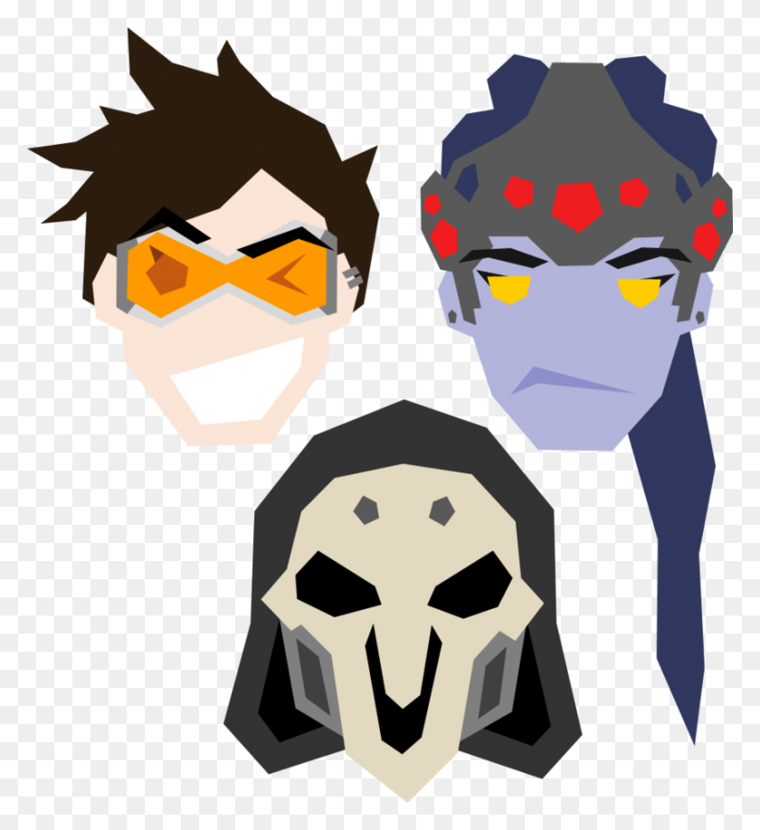 852x937 Face Clipart Overwatch Png Transprent Png - Overwatch Clipart