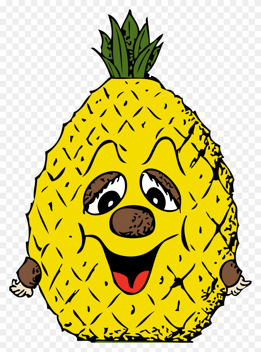 1744x2400 Face Clipart Pineapple - Funny Faces Clipart