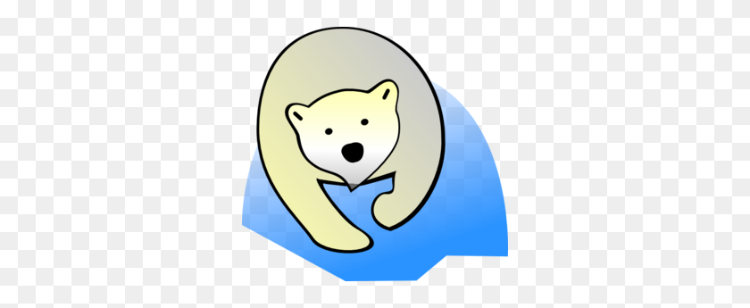298x285 Face Clipart Polar Bear - Polar Bear Black And White Clipart