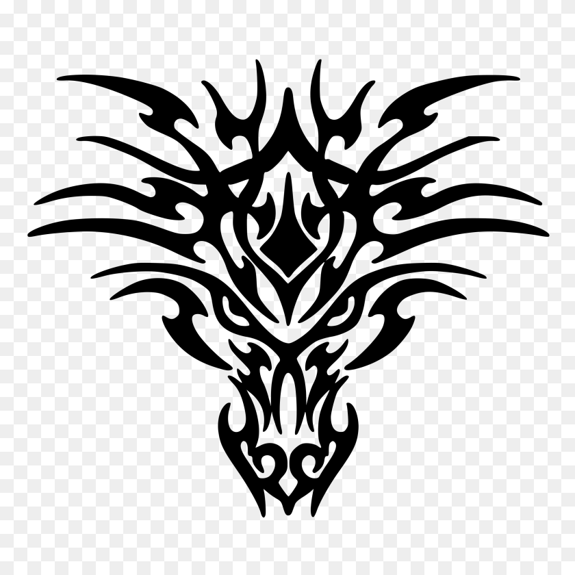 2400x2400 Face Dragon Tattoo Icons Png - Face Tattoo PNG