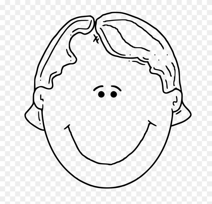 723x750 Face Drawing Child Human Head - Baby Boy Clipart Black And White