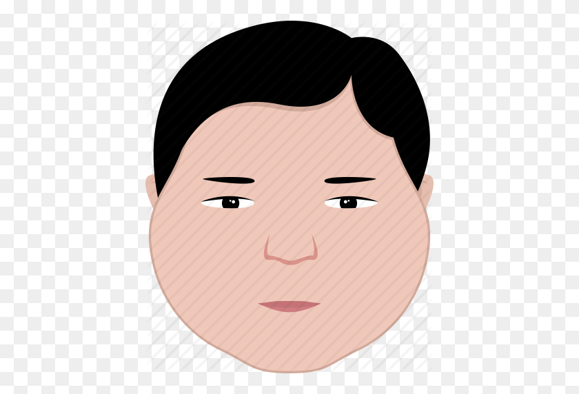 418x512 Face, Fat, Guy, Hair, Man, Round, Shape Icon - Fat Guy PNG