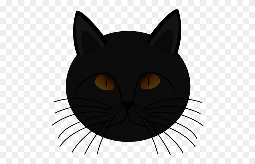 500x480 Face Free Clipart - Cat Face Clipart Black And White