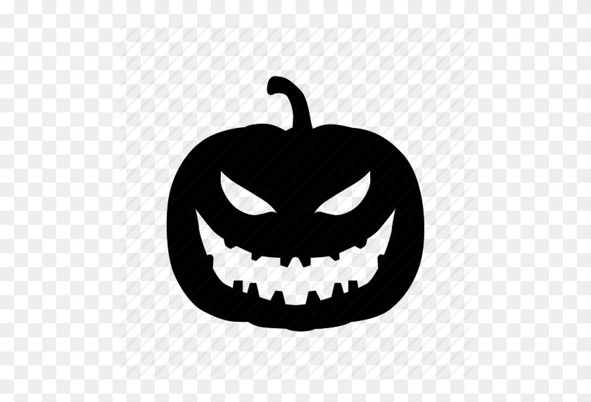 512x512 Cara, Halloween, Calabaza, Icono De Miedo - Cara De Calabaza Png