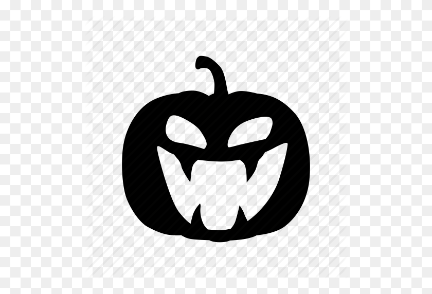 512x512 Cara, Halloween, Calabaza, Icono Aterrador - Cara Aterradora Png