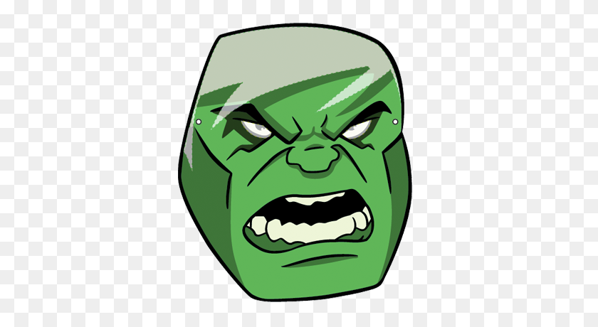 400x400 Face Mask Incredible Hulk - Face Mask Clipart