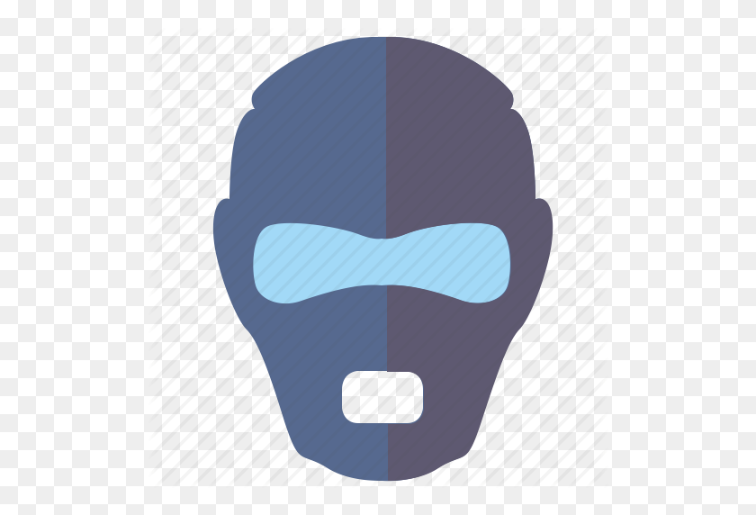 512x512 Face, Mask, Party, Person, Secret, Soldier, Swat Icon - Face Mask PNG