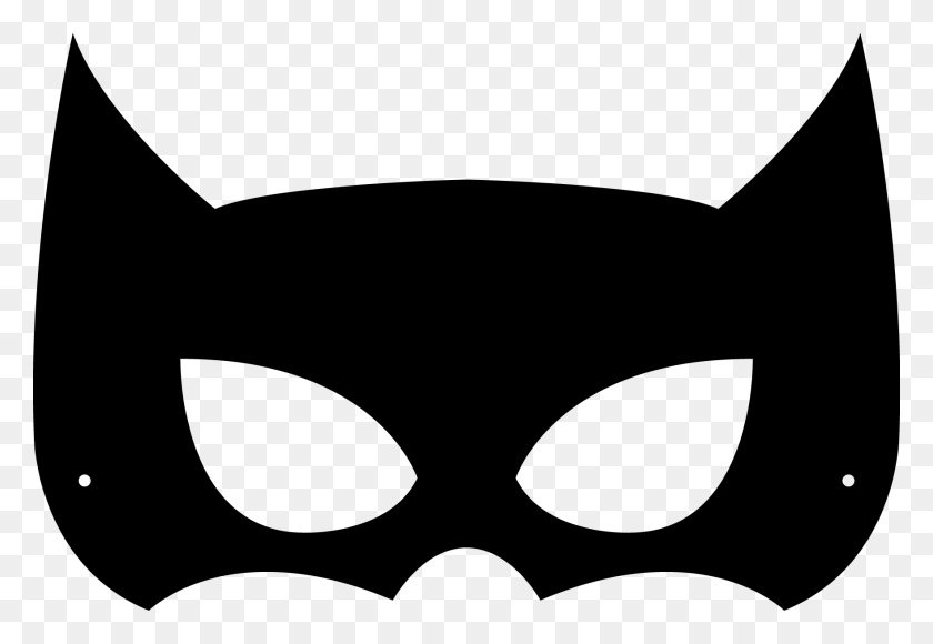 1761x1174 Cara De Un Gato Negro Para Etiqueta Engomada O Máscara De Clipart Winging - Cara De Gato Clipart