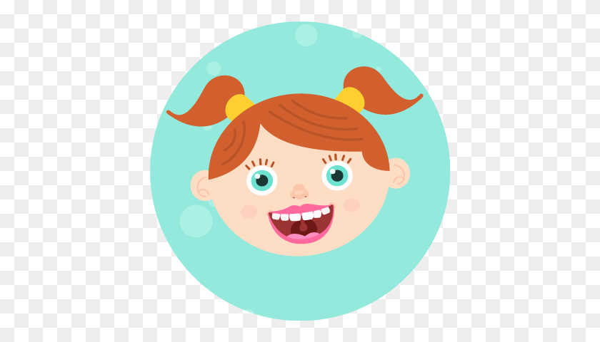 420x420 Face Parts In English - Childrens Faces Clip Art