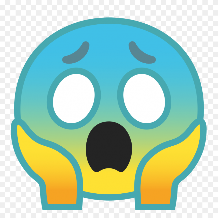 1024x1024 Face Screaming In Fear Icon Noto Emoji Smileys Iconset Google - Screaming PNG