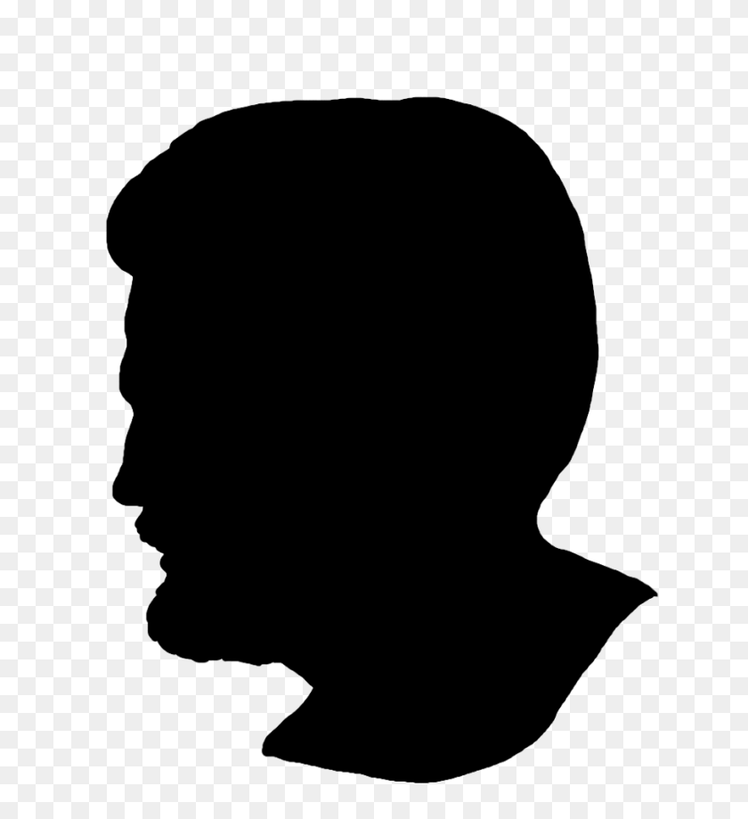 905x997 Face Silhouettes Of Men, Women And Children - Silhouette Man PNG