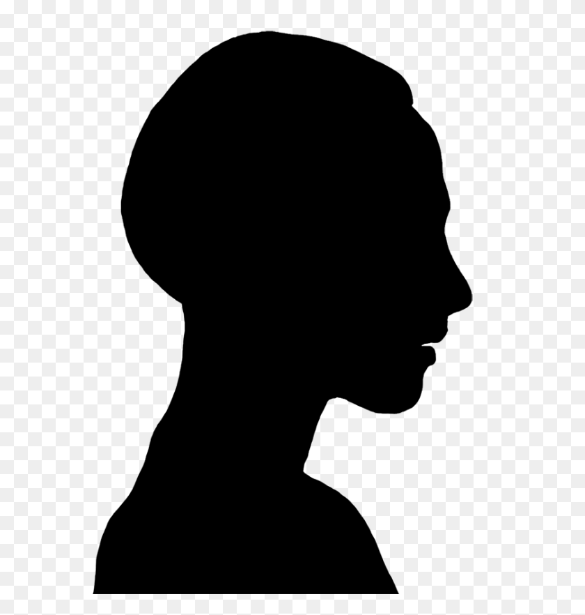 840x886 Face Silhouettes Of Men, Women And Children - Black Woman PNG