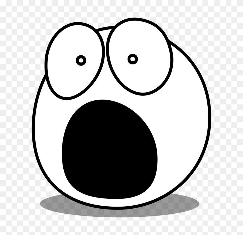 750x750 Face Smiley Download Emoticon Facial Expression - Scared Clipart Black And White