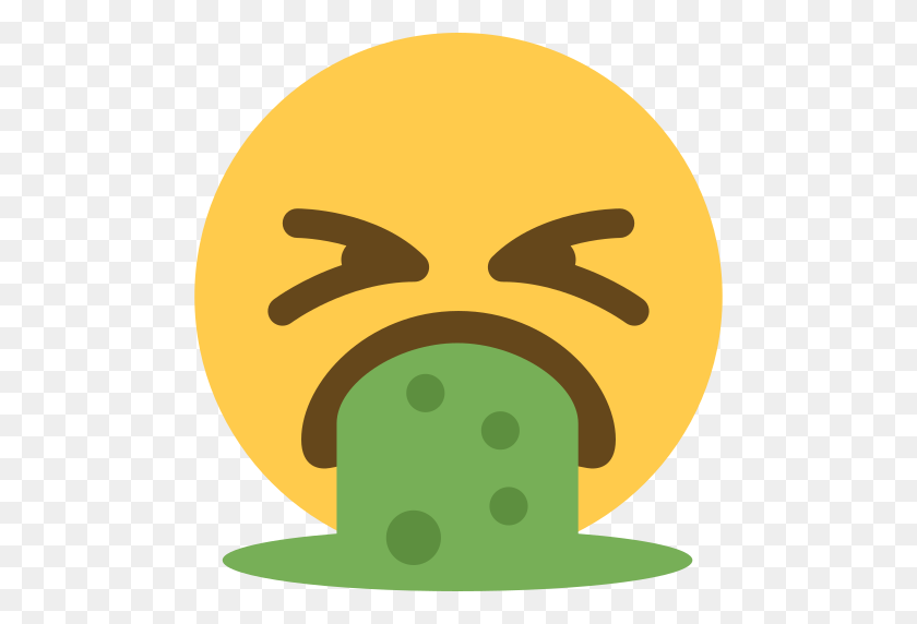 512x512 Face Vomiting Emoji - Vomit PNG