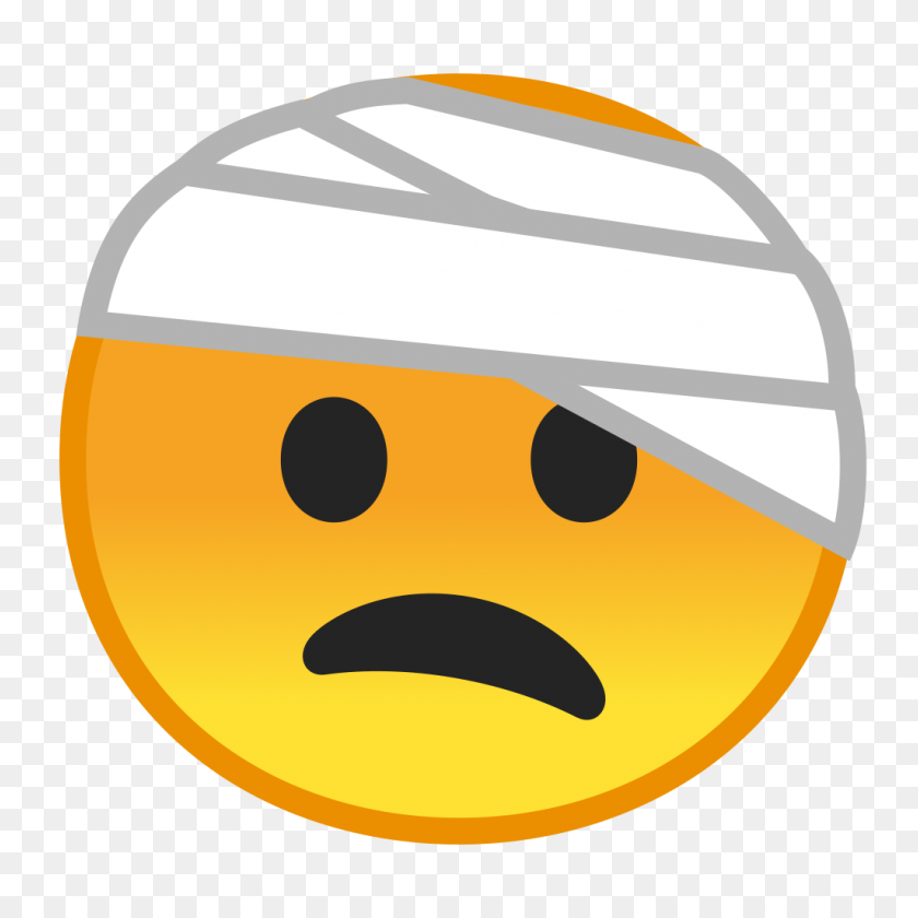 1024x1024 Face With Head Bandage Icon Noto Emoji Smileys Iconset Google - Bandage PNG