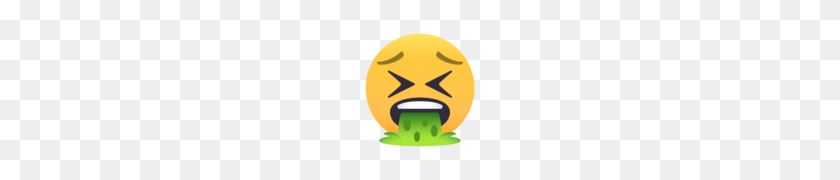 120x120 Face With Open Mouth Vomiting Emoji - Puke Emoji PNG