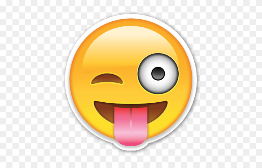 465x480 Face With Stuck Out Tongue And Winking Eye Wish Want - Wink Emoji Clipart