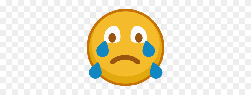 260x260 Face With Tears Of Joy Emoji Clipart - Cry Laugh Emoji PNG
