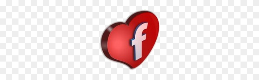 200x200 Сердце Facebook - Сердце Facebook Png