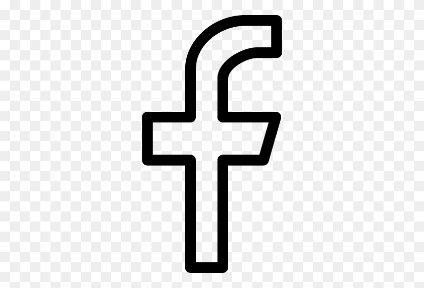 512x512 Icono De Facebook Línea Iconset Iconsmind - Facebook Compartir Png