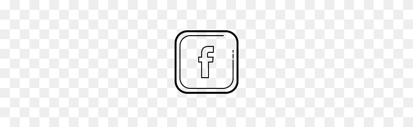 200x200 Facebook Icons - White Facebook Icon PNG