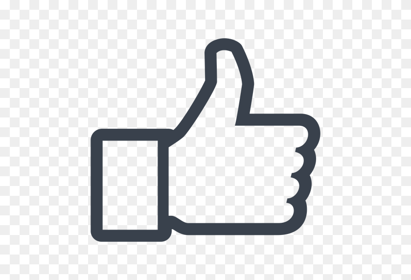 512x512 Facebook Like Icon - Facebook Like PNG