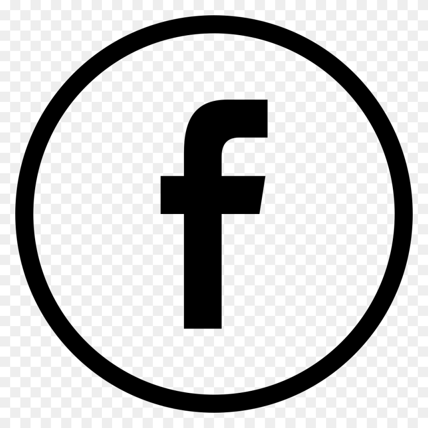 980x980 Logotipo De Facebook En Botón Circular Esbozado Símbolo Social Png - Botón Me Gusta De Facebook Png