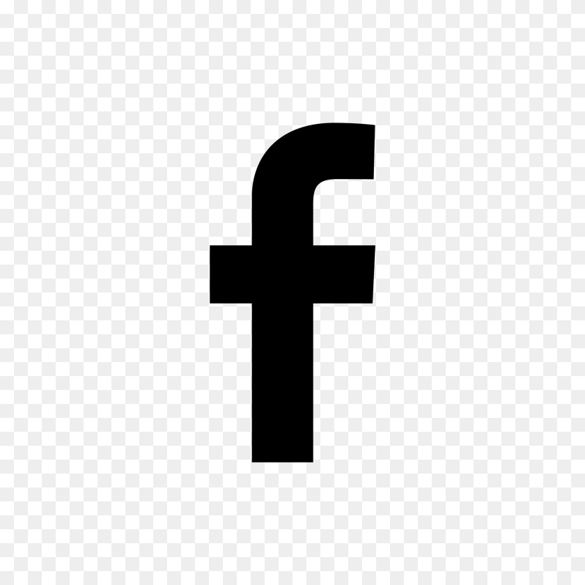 Facebook Logo Black And White Transparent Background