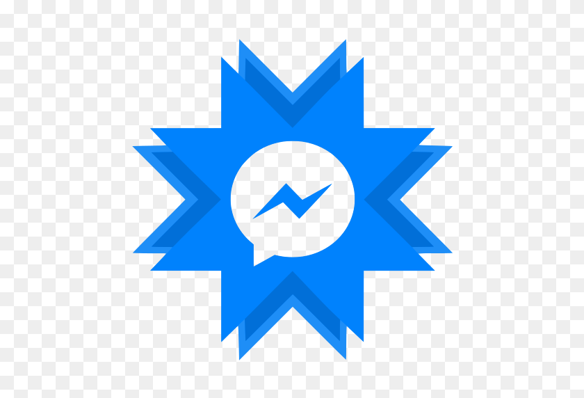 512x512 Icono De Facebook, Messenger Gratis De Iconos De Redes Sociales - Icono De Messenger Png