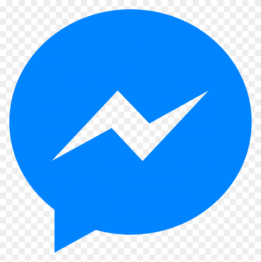 2400x2414 Facebook Messenger Logo Vector Png Transparent - Transparent PNG