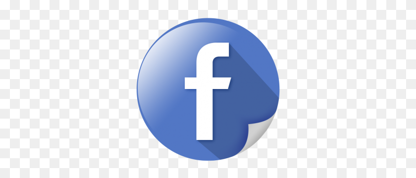 300x300 Facebook Social Network Communicate - Page Curl Png