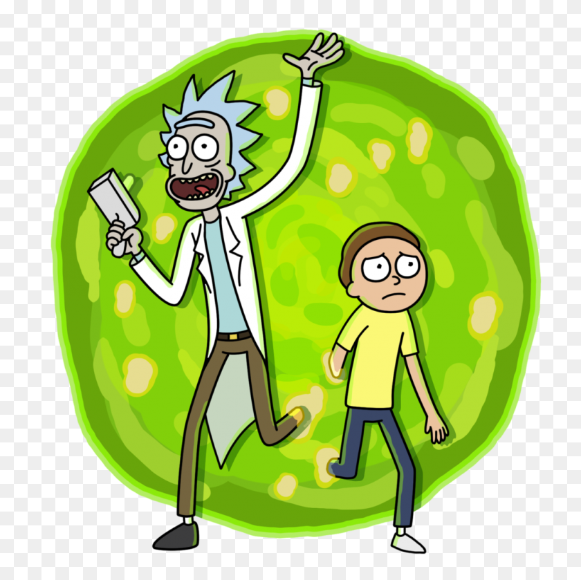 1000x1000 Facebook Stickers - Rick And Morty Logo PNG