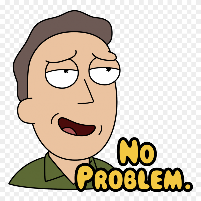 1000x1000 Facebook Stickers - Rick Face PNG