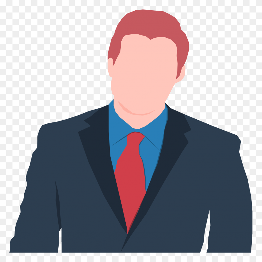 2242x2240 Faceless Male Avatar In Suit Icons Png - Man In A Suit PNG