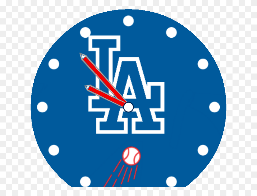 640x580 Caras Con Etiqueta La Dodgers - Logotipo De La Dodgers Png