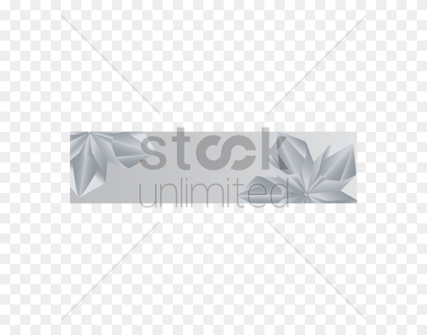 600x600 Faceted Banner Vector Image - Silver Confetti PNG