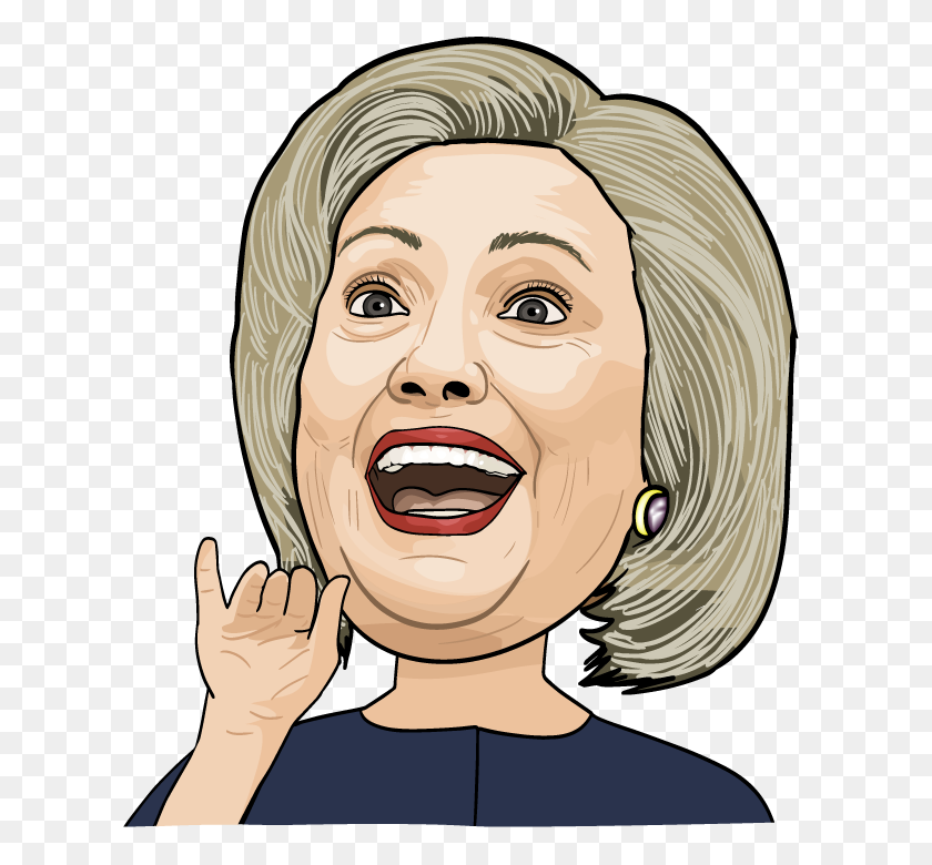 720x720 Facial Expression Cheek Chin Eyebrow Smile - Hillary Clinton PNG