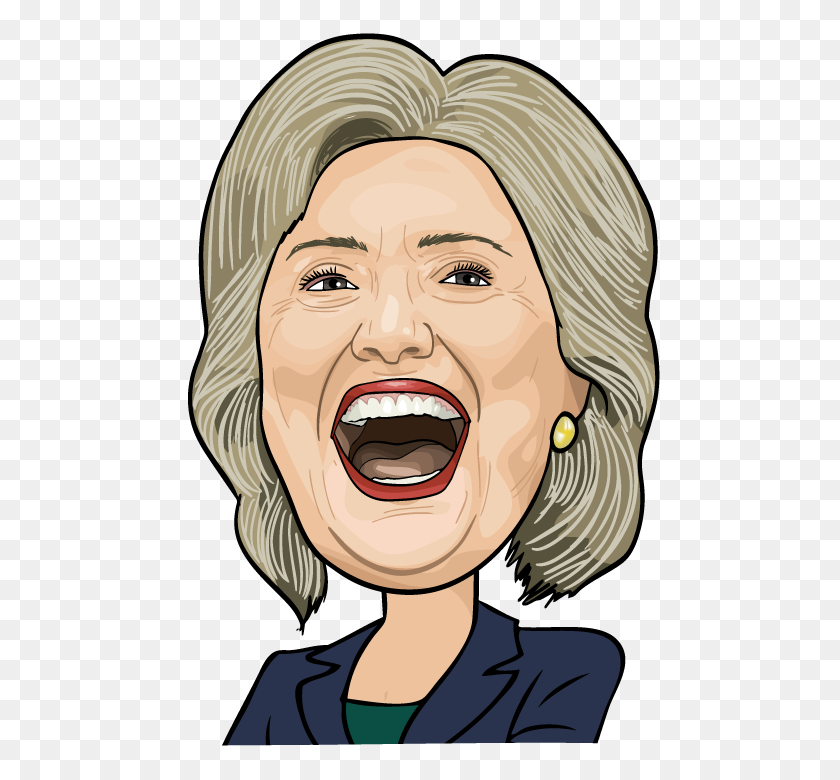 720x720 Facial Expression Cheek Chin Mouth Smile - Hillary Clinton PNG