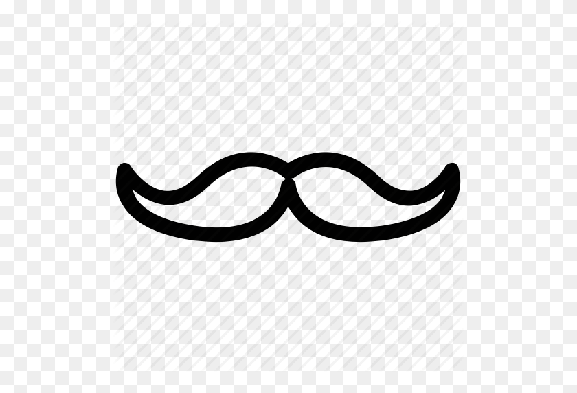 512x512 Facial Hair, Handlebar Moustache, Hipster, Moustache, Mustachio - Handlebar Mustache PNG