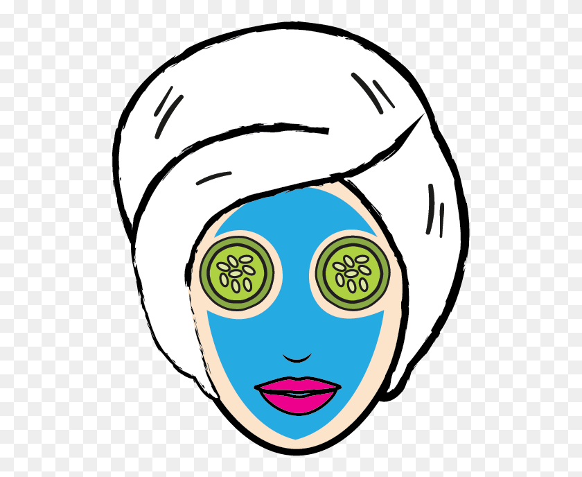 516x628 Facial Mask Icon, Beauty Clipart, Cosmetic Clipart Everyday - Sleep Mask Clipart