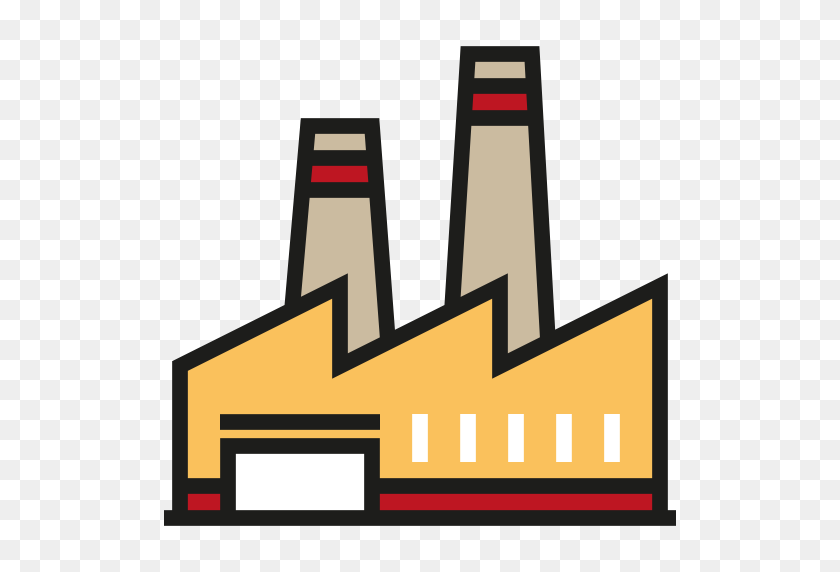 512x512 Factory, Industrial, Pollution, Contamination, Industry, Landscape - Industry Clipart