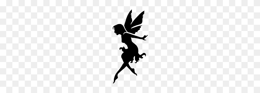 414x240 Fairy Silhouette Clipart Free Clipart - Fairy Clipart Black And White