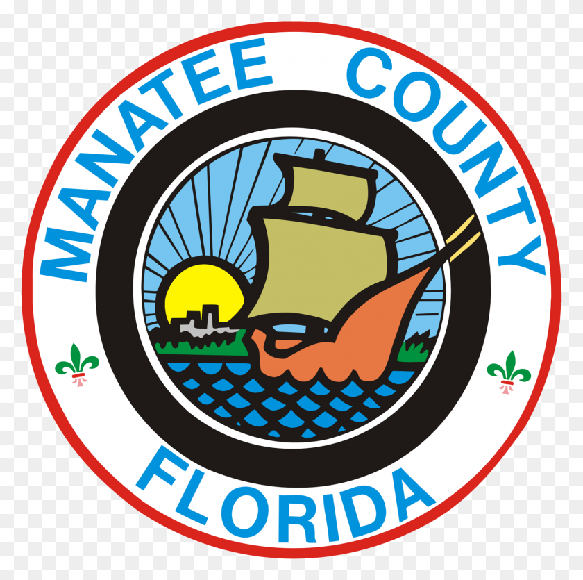 1509x1501 Fajlseal Of Manatee County, Florida Vikipediia - Manatee PNG