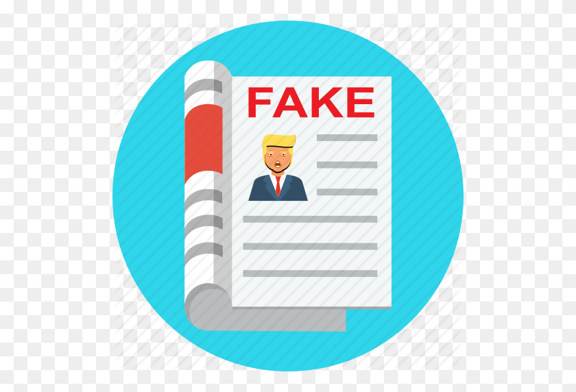 512x512 Fake, News, Rusia, Troll, Icono De Trump - Png Falso