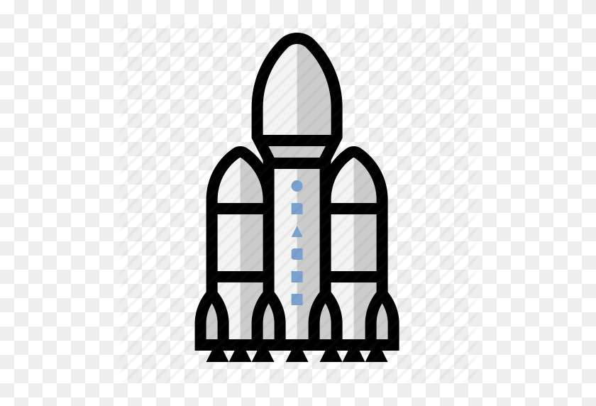 512x512 Falcon Heavy, Запуск, Ракета, Значок Space X - Запуск Клипарт