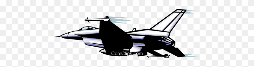 480x164 Falcon Royalty Free Vector Clip Art Illustration - F16 Clipart
