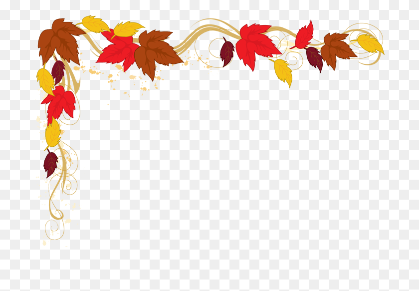 702x523 Fall Border Autumn Fall Leaves Clipart Free Images - Thanksgiving Leaves Clipart
